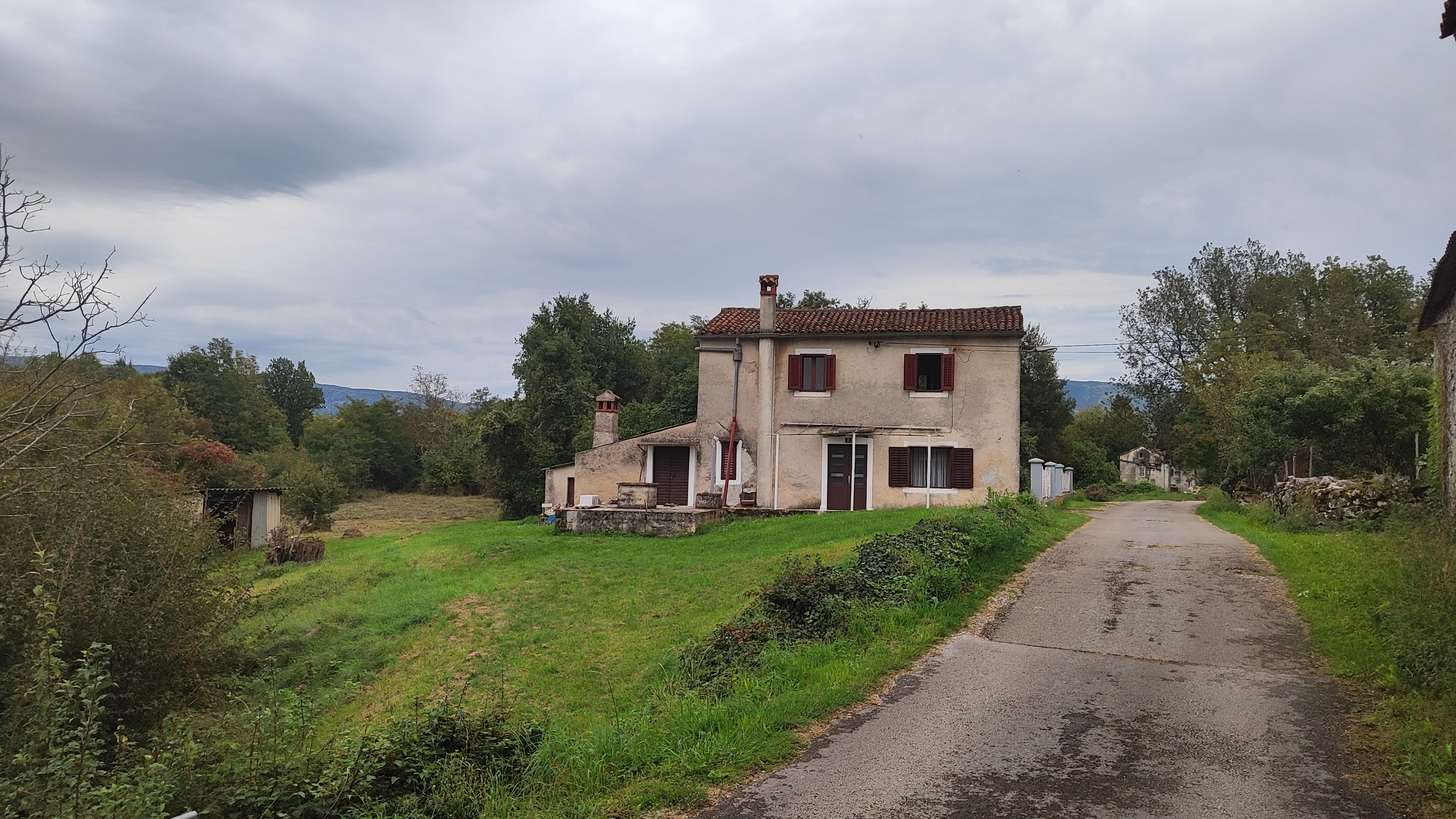 Traditional house along the rural lane